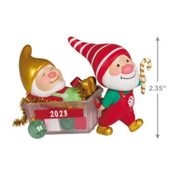 Hallmark Gnome For Christmas Special Edition 2023 Ornament -Hallmark online Shop Gnomes With Christmas Decorations Keepsake Ornament 2199QGO2817 03