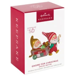 Hallmark Gnome For Christmas Special Edition 2023 Ornament -Hallmark online Shop Gnomes With Christmas Decorations Keepsake Ornament 2199QGO2817 04