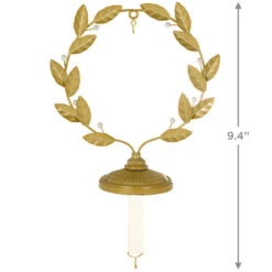 Hallmark Golden Wreath Metal Ornament And Stocking Hanger -Hallmark online Shop Gold Wreath Keepsake Ornament and Stocking Hanger 1QSB6287 03