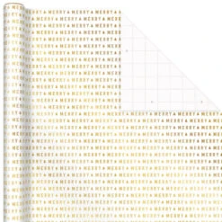 Hallmark Gold And White 6-Pack Holiday Wrapping Paper Assortment, 180 Sq. Ft. -Hallmark online Shop Gold and White Christmas Wrapping Paper Assortment 5JXW1086 04