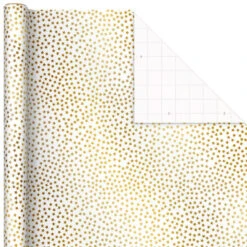 Hallmark Gold And White 6-Pack Holiday Wrapping Paper Assortment, 180 Sq. Ft. -Hallmark online Shop Gold and White Christmas Wrapping Paper Assortment 5JXW1086 06