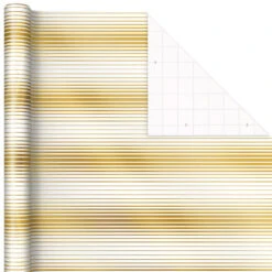 Hallmark Gold And White 6-Pack Holiday Wrapping Paper Assortment, 180 Sq. Ft. -Hallmark online Shop Gold and White Christmas Wrapping Paper Assortment 5JXW1086 07