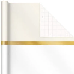 Hallmark Gold And White 6-Pack Holiday Wrapping Paper Assortment, 180 Sq. Ft. -Hallmark online Shop Gold and White Christmas Wrapping Paper Assortment 5JXW1086 08