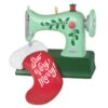 Hallmark Sew Very Merry! Ornament -Hallmark online Shop Green Sewing Machine and Stocking Keepsake Ornament 1799QGO2927 01