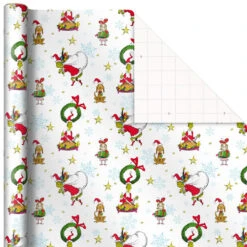 Hallmark Dr. Seuss™ Grinch 3-Pack Christmas Wrapping Paper Assortment, 105 Sq. Ft. 13 Hallmark Dr. Seuss™ Grinch 3-Pack Christmas Wrapping Paper Assortment, 105 Sq. Ft. -Hallmark online Shop Grinch 3Pack Christmas Wrapping Paper 5JXW1211 05