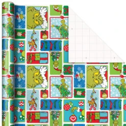 Hallmark Dr. Seuss™ Grinch 3-Pack Christmas Wrapping Paper Assortment, 105 Sq. Ft. 14 Hallmark Dr. Seuss™ Grinch 3-Pack Christmas Wrapping Paper Assortment, 105 Sq. Ft. -Hallmark online Shop Grinch 3Pack Christmas Wrapping Paper 5JXW1211 06