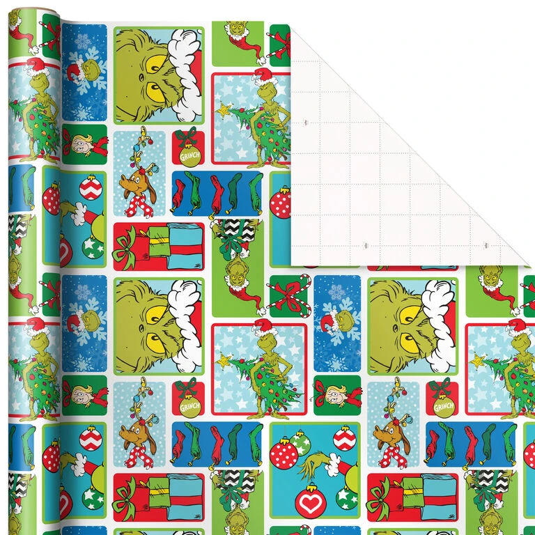 Hallmark Dr. Seuss™ Grinch 3-Pack Christmas Wrapping Paper Assortment, 105 Sq. Ft. 8 Hallmark Dr. Seuss™ Grinch 3-Pack Christmas Wrapping Paper Assortment, 105 Sq. Ft. - Image 6