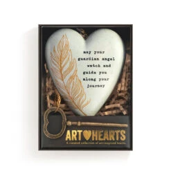 Demdaco Guardian Angel Art Heart With Key Stand -Hallmark online Shop Guardian Angel Heart Sculpture With Key 1003480431 04