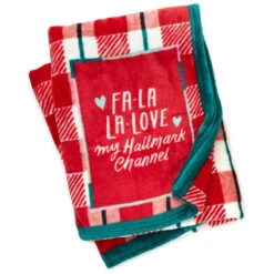 Hallmark Channel Fa-La-La-Love Plaid Blanket, 50x60 10 Hallmark Channel Fa-La-La-Love Plaid Blanket, 50x60 -Hallmark online Shop Hallmark Channel FaLaLaLove Plaid Blanket 1XKT3520 03