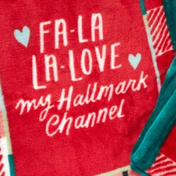 Hallmark Channel Fa-La-La-Love Plaid Blanket, 50x60 13 Hallmark Channel Fa-La-La-Love Plaid Blanket, 50x60 -Hallmark online Shop Hallmark Channel FaLaLaLove Plaid Blanket 1XKT3520 06