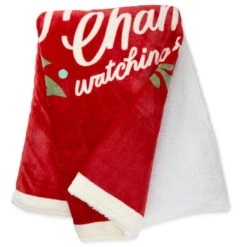 Hallmark Channel Red Oversized Blanket, 60x80 10 Hallmark Channel Red Oversized Blanket, 60x80 -Hallmark online Shop Hallmark Channel FamilySized Blanket 1XKT3505 03