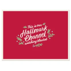 Hallmark Channel Red Oversized Blanket, 60x80 11 Hallmark Channel Red Oversized Blanket, 60x80 -Hallmark online Shop Hallmark Channel FamilySized Blanket 1XKT3505 04