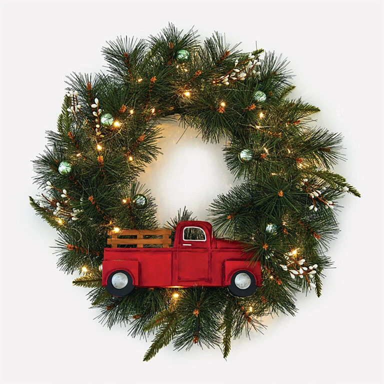 Hallmark Channel Truck Motion-Activated Wreath With Sound And Light, 14" 3 Hallmark Channel Truck Motion-Activated Wreath With Sound And Light, 14"
