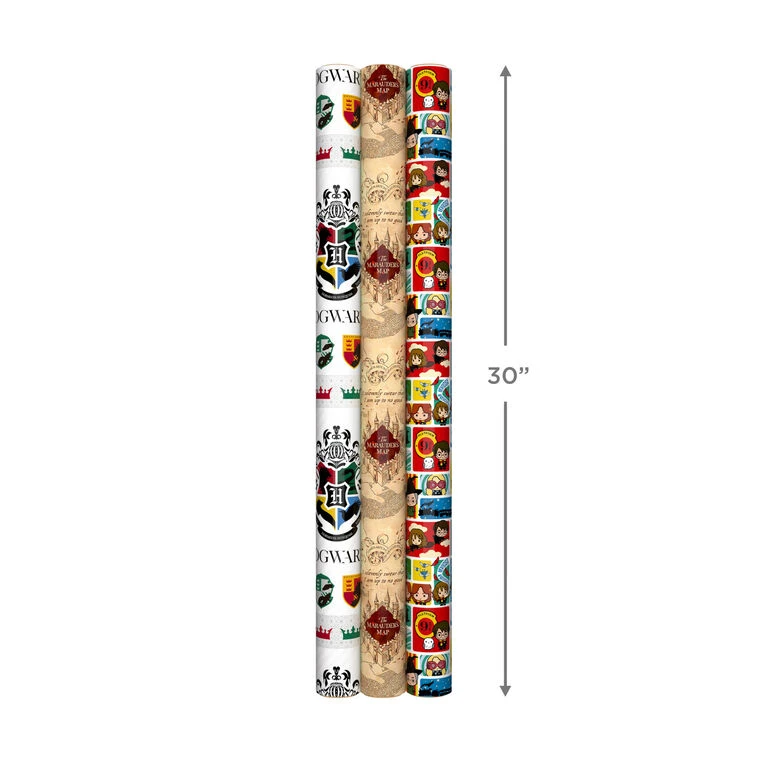 Hallmark Harry Potter™ 3-Pack Assorted Wrapping Paper, 60 Sq. Ft. Total 10 Hallmark Harry Potter™ 3-Pack Assorted Wrapping Paper, 60 Sq. Ft. Total - Image 8