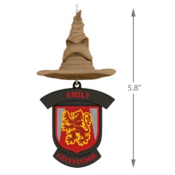 Harry Potter™ Sorting Hat Personalized Text Ornament, Gryffindor™ -Hallmark online Shop Harry Potter Sorting Hat Personalized Ornament Gryffindor 2499QHE1883B5 03