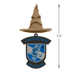 Harry Potter™ Sorting Hat Personalized Text Ornament, Ravenclaw™ -Hallmark online Shop Harry Potter Sorting Hat Personalized Ornament Ravenclaw 2499QHE1883B7 03
