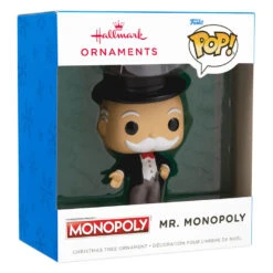 Hasbro® Mr. Monopoly Funko POP!® Hallmark Ornament 10 Hasbro® Mr. Monopoly Funko POP!® Hallmark Ornament -Hallmark online Shop Hasbro Mr. Monopoly Funko POP Christmas Ornament 3HCM2311 04