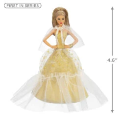 Hallmark 2023 Latina Holiday Barbie™ Ornament -Hallmark online Shop Hispanic Holiday Barbie Doll Keepsake Ornament 2199QXR8219 03