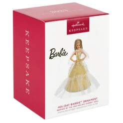 Hallmark 2023 Latina Holiday Barbie™ Ornament -Hallmark online Shop Hispanic Holiday Barbie Doll Keepsake Ornament 2199QXR8219 04