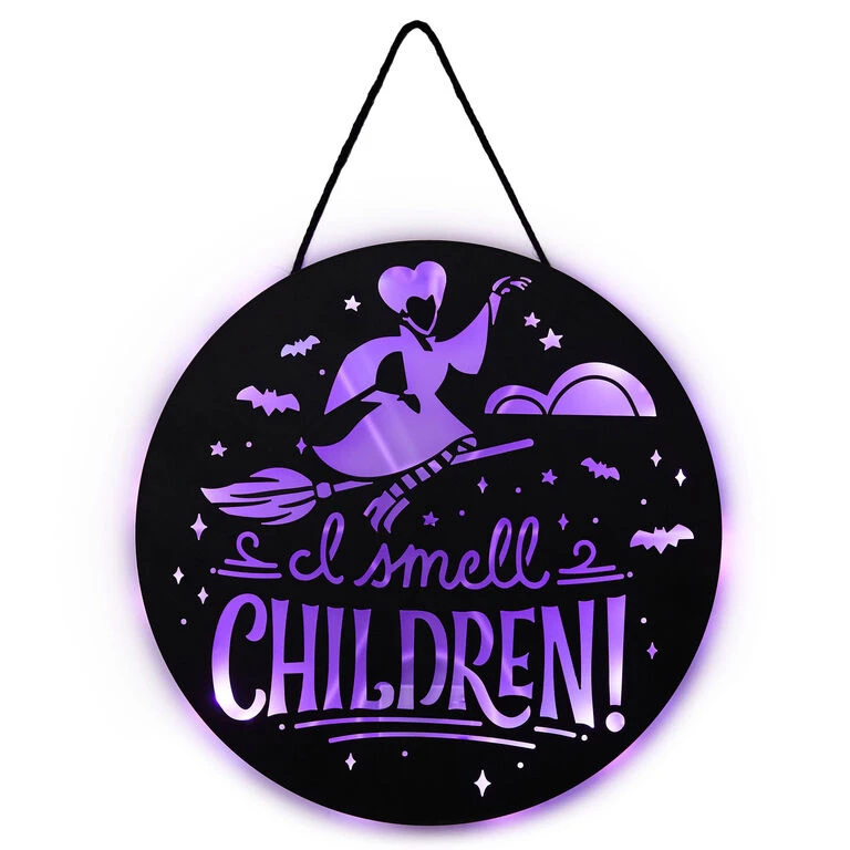 Hallmark Disney Hocus Pocus I Smell Children Porch Decor With Light 4 Hallmark Disney Hocus Pocus I Smell Children Porch Decor With Light - Image 2