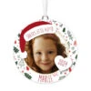 Hallmark Holiday Personalized Text And Photo Ceramic Ornament -Hallmark online Shop Holiday Personalized Round Christmas Ornament 1999QHE1711B22 01