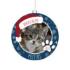 Hallmark Holiday Pet Personalized Text And Photo Ceramic Ornament -Hallmark online Shop Holiday Pet Personalized Round Christmas Ornament 1999QHE1711B21 01