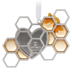 Hallmark Our Love Is Sweet Metal Ornament -Hallmark online Shop Honeycomb and Heart Keepsake Ornament 1799QHX3027 06