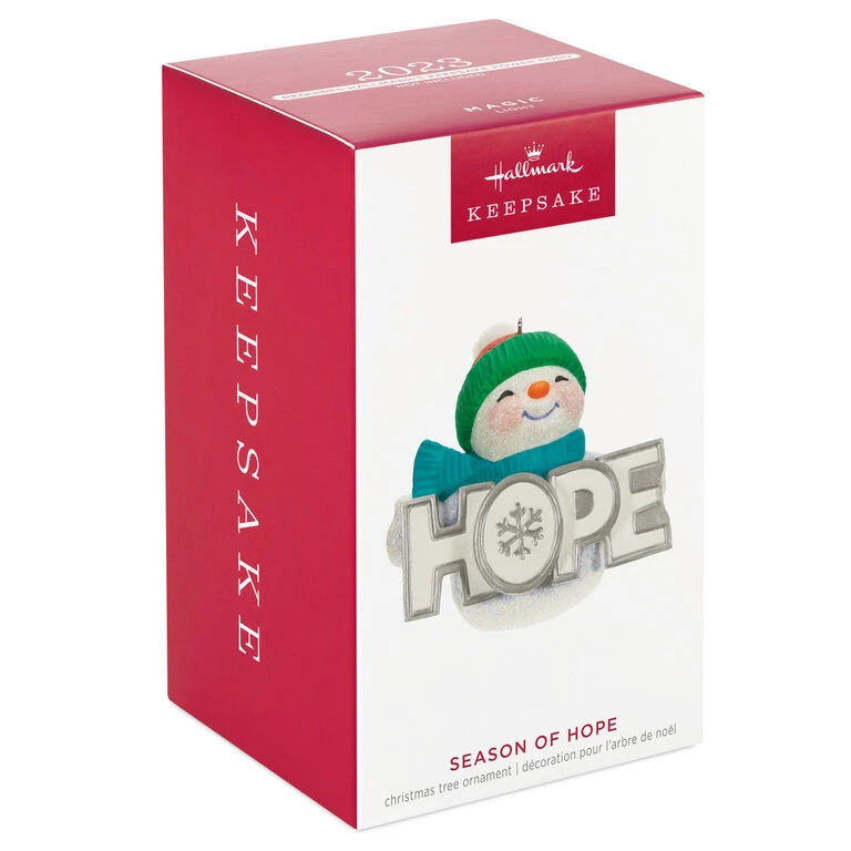 Hallmark Season Of Hope Snowman Ornament With Light 6 Hallmark Season Of Hope Snowman Ornament With Light - Image 4