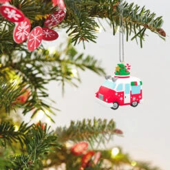 Hallmark Mini Festive Frozen Treats Ornament With Sound, 1.35" -Hallmark online Shop Ice Cream Truck Keepsake Ornament 1299QXM9199 02