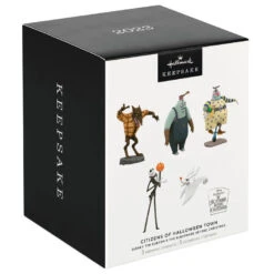 Hallmark Disney Tim Burton's The Nightmare Before Christmas Citizens Of Halloween Town Ornaments, Set Of 5 -Hallmark online Shop Jack Zero Wolfman Behemoth Clown Keepsake Ornaments 7499QFO5307 08