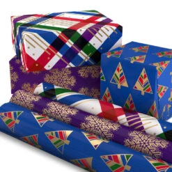 Hallmark Jewel Tones Assorted 3-Pack Christmas Wrapping Paper, 120 Sq. Ft. 12 Hallmark Jewel Tones Assorted 3-Pack Christmas Wrapping Paper, 120 Sq. Ft. -Hallmark online Shop Jewel Tones Christmas Wrapping Paper Set 5JXW1251 03