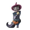 Enesco Jim Shore Black Cat Inside Of Witch's Boot Figurine, 8.26" -Hallmark online Shop Jim Shore Cat In Witchs Boot Figurine 6012750 01