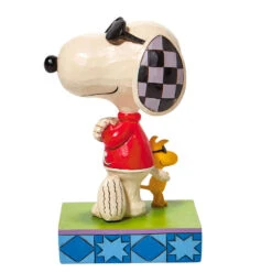 Enesco Jim Shore Peanuts Joe Cool & Woodstock Figurine, 5" -Hallmark online Shop Jim Shore Joe Cool Snoopy Woodstock Figurine 6010115 02