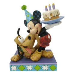 Enesco Jim Shore Mickey And Pluto Happy Birthday Pal Figurine, 6.2"