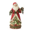 Enesco Jim Shore Santa With Poinsettia Garland Figurine, 12.2" 2 Enesco Jim Shore Santa With Poinsettia Garland Figurine, 12.2" -Hallmark online Shop Jim Shore Santa Claus Poinsettia Garland Figurine 6012898 01