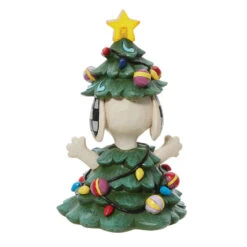 Enesco Jim Shore Peanuts Snoopy As Christmas Tree With Light Figurine, 5.5" -Hallmark online Shop Jim Shore Snoopy As Christmas Tree Figurine 6013042 02
