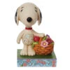 Enesco Jim Shore Peanuts Snoopy Basket Of Tulips Figurine, 4.9" -Hallmark online Shop Jim Shore Snoopy Basket of Tulips Figurine 6011946 01