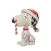 Enesco Jim Shore Peanuts Snoopy With Candy Cane Mini Figurine, 2.75" -Hallmark online Shop Jim Shore Snoopy Glitter Candy Cane Mini Figurine 6013048 01