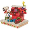 Enesco Jim Shore Peanuts Snoopy With Woodstock Decorating Dog House, 4.8" 2 Enesco Jim Shore Peanuts Snoopy With Woodstock Decorating Dog House, 4.8" -Hallmark online Shop Jim Shore Snoopy With Woodstock Decorating Dog House 6010322 01
