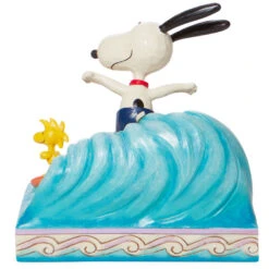 Enesco Jim Shore Peanuts Snoopy & Woodstock Surfing Figurine, 5.5" -Hallmark online Shop Jim Shore Snoopy Woodstock Surfing Figurine 6010114 02