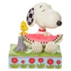 Enesco Jim Shore Peanuts Snoopy & Woodstock Sharing Watermelon Figurine, 4.625" -Hallmark online Shop Jim Shore Snoopy Woodstock Watermelon Figurine 6010113 01
