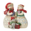 Enesco Jim Shore Snow Couple With Puppy Figurine, 5.12" 1 Enesco Jim Shore Snow Couple With Puppy Figurine, 5.12" -Hallmark online Shop Jim Shore Snowman Couple Puppy Dog Figurine 6012938 01