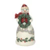 Enesco Jim Shore Highland Glen Snowman Holding Wreath Figurine, 6.69" -Hallmark online Shop Jim Shore Snowman Holding Wreath Figurine 6012866 01