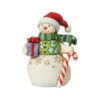 Enesco Jim Shore Snowman With Gift And Candy Cane Mini Figurine, 3.5" 1 Enesco Jim Shore Snowman With Gift And Candy Cane Mini Figurine, 3.5" -Hallmark online Shop Jim Shore Snowman With GiftCandy Cane Mini Figurine 6009009 01