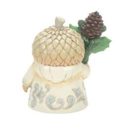 Enesco Jim Shore White Woodland Gnome With Acorn Hat Figurine, 4.65" 5 Enesco Jim Shore White Woodland Gnome With Acorn Hat Figurine, 4.65" -Hallmark online Shop Jim Shore Woodland Gnome With Acorn Hat Figurine 6012680 02