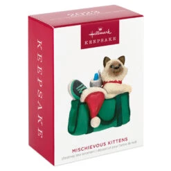 Hallmark Mischievous Kittens Ornament 11 Hallmark Mischievous Kittens Ornament -Hallmark online Shop Kitten in Gym Bag Keepsake Ornament 1599QXR8179 04