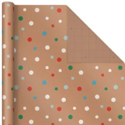 Hallmark Kraft Assorted 4-Pack Christmas Wrapping Paper, 88 Sq. Ft. -Hallmark online Shop Kraft Christmas Wrapping Paper for Kids JXW1085 06