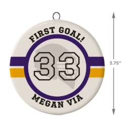 Lacrosse Ceramic Circle Personalized Ornament -Hallmark online Shop Lacrosse Ceramic Circle Personalized Ornament 1999QHE1711B107 03