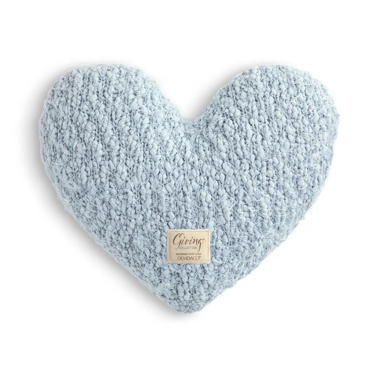 Demdaco Soft Blue Giving Heart Pillow 3 Demdaco Soft Blue Giving Heart Pillow