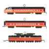 Hallmark Mini Lionel® Milwaukee Road EP-2 Passenger Ornaments, Set Of 3 -Hallmark online Shop Lionel Trains Milwaukee Road Cars Keepsake Ornaments 2299QXM9287 01